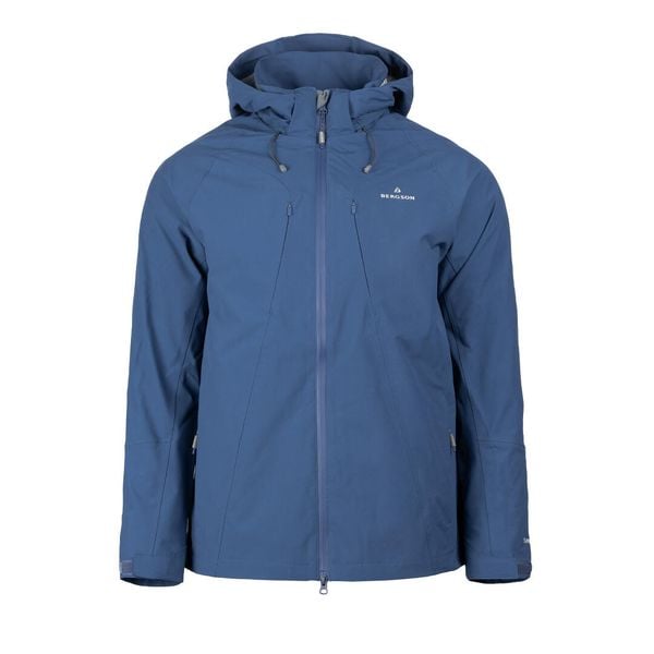 Kurtka męśka 3w1 Everfolk 2. Niebieskie kurtki męskie Bergson, m, bez wzorów, bez kaptura. Za 849.00 zł.