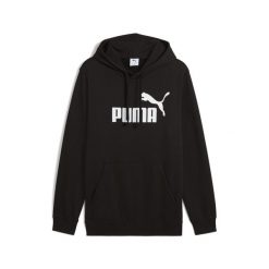 Męska bluza z kapturem Essentials z logo No. 1 PUMA Black. Czarne bluzy męskie Puma, m, bez wzorów, prążkowane, z kapturem. Za 229.00 zł.
