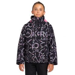 Kurtka śnieżna dla Dziewczynki ROXY JETTY Czarny. Czarne buty zimowe dziewczęce Roxy, bez wzorów, bez zapięcia. Za 419.99 zł.