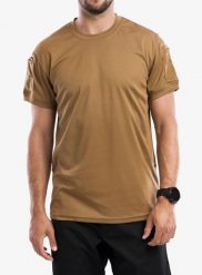 Koszulka bushcraft męska Helikon-Tex Tactical T-Shirt - TopCool Lite. Brązowe t-shirty męskie HELIKON-TEX, m, bez wzorów, z materiału, bez kołnierzyka. Za 109.99 zł.