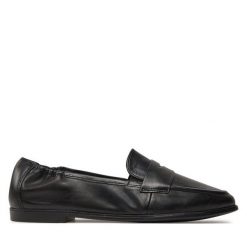 Mokasyny Tamaris. Czarne mokasyny damskie Tamaris. Za 259.99 zł.