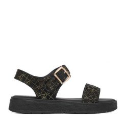 Sandały Guess. Czarne sandały dziewczęce Guess, bez zapięcia. Za 179.99 zł.