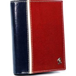 Portfel męski Rovicky 331-RBA-D NAVY-RED granatowo-czerwony. Czerwone portfele męskie ROVICKY, bez wzorów. Za 84.00 zł.