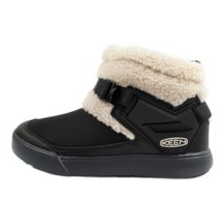 Buty śniegowce Keen Hoodromeo Mini 1026799 czarne. Czarne śniegowce i trapery damskie z gumy. Za 322.81 zł.