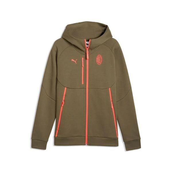 Bluza z kapturem Milan AC 2026/27. Zielone bluzy męskie Puma, xl, bez wzorów, z materiału, z kapturem. Za 374.65 zł.