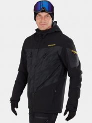 Kurtka Narciarska Męska Fundango Privet Allmtn. Czarne kurtki snowboardowe męskie Fundango, m, bez wzorów, z materiału, długie, bez kaptura, narciarskie. Za 749.00 zł.