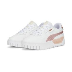 Trenerzy dziewczęcy Puma Cali Dream Shiny Pack. Białe buty sportowe dziewczęce Puma, bez wzorów, z materiału, bez zapięcia, trekkingowe. Za 364.00 zł.