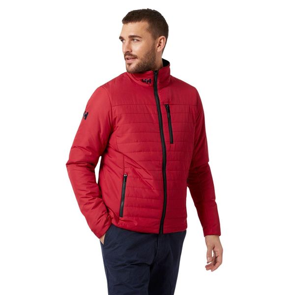 Kurtka Helly Hansen crew insulator 2.0. Czerwone kurtki męskie Helly Hansen, xl, bez wzorów, z materiału, eleganckie, bez kaptura. Za 647.50 zł.