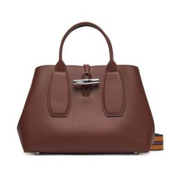 Torebka Longchamp. Brązowe torebki do ręki damskie Longchamp, bez wzorów, klasyczne, bez dodatków. Za 2,349.00 zł.