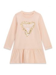 Guess Sukienka codzienna K3YK13 KA6W4 Różowy jasny Regular Fit. Czerwone sukienki dla dziewczynek Guess, z aplikacjami, z bawełny, bez ramiączek. Za 134.99 zł.