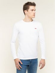 Levi's® Longsleeve Original Logo Tee 72848-0000 Biały Regular Fit. Białe bluzki z długim rękawem męskie m, bez wzorów, z bawełny, bez kołnierzyka. Za 159.99 zł.