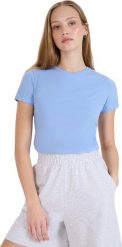 Koszulka damska 4F F2255 niebieska 4FWMM00TTSHF2255 32S M. Niebieskie t-shirty damskie 4f, m, bez wzorów, bez kołnierzyka. Za 39.98 zł.