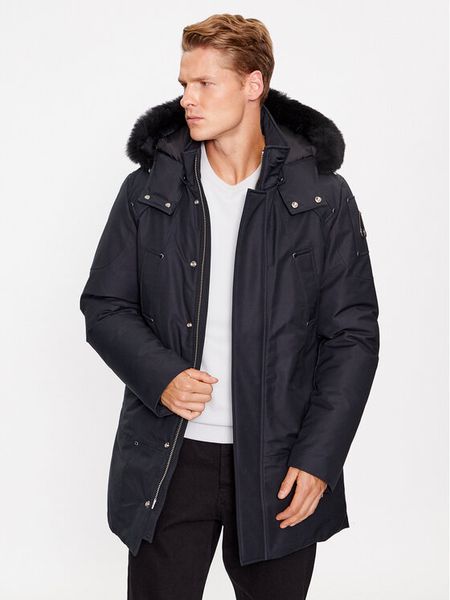 Moose Knuckles Kurtka puchowa Original Stirling M32MP261S Granatowy Regular Fit. Niebieskie kurtki męskie Moose Knuckles, m, bez wzorów, z bawełny, bez kaptura. Za 5,589.00 zł.