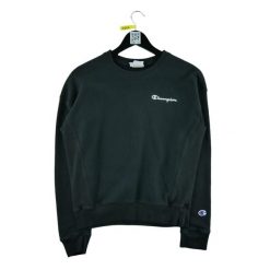 Champion Bluza damska czarna. Czarne bluzy sportowe damskie Champion, l, bez wzorów, bez kaptura, na fitness i siłownię. Za 68.12 zł.