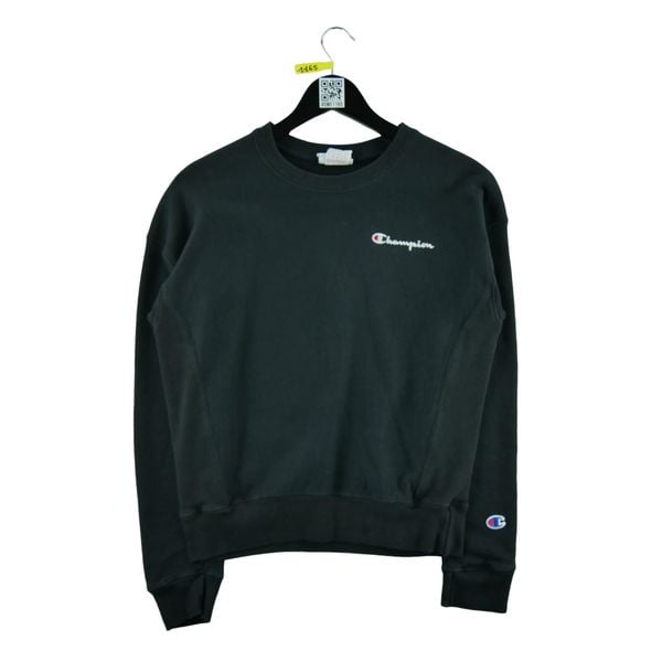 Champion Bluza damska czarna. Czarne bluzy damskie Champion, l, bez wzorów, bez kaptura, na fitness i siłownię. Za 124.96 zł.