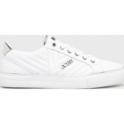 Guess Jeans - Buty. Szare obuwie sportowe damskie Guess Jeans, z aplikacjami, z jeansu. Za 439.90 zł.