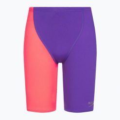 Jammery pływackie dziecięce Speedo Endurance+ High Waist Jammer. Fioletowe kąpielówki dla chłopców Speedo, bez wzorów. Za 129.99 zł.