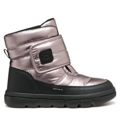 Śniegowce Geox. Fioletowe śniegowce dziewczęce Geox, bez zapięcia. Za 289.99 zł.