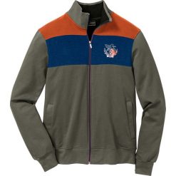 Bluza rozpinana Regular Fit bonprix ciemnooliwkowo-ciemnopomarańczowo-ciemnoniebieski. Zielone bluzy męskie bonprix, m, bez wzorów, bez kaptura. Za 54.99 zł.