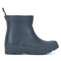 Kalosze Hunter. Niebieskie kalosze chłopięce Hunter, bez wzorów. Za 169.99 zł.