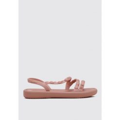 Sandały damskie plażowe Ipanema Meu Sol Flatform Ad. Brązowe klapki damskie Ipanema, bez wzorów, z materiału, bez obcasa, bez zapięcia. Za 76.99 zł.