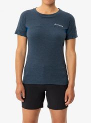 Koszulka damska Vaude Scopi T-Shirt IV. Zielone t-shirty damskie Vaude, s, bez wzorów, z materiału, bez kołnierzyka. Za 174.79 zł.