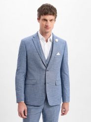 Finshley & Harding kurtka modułowa - Steven Mężczyźni Modern Fit wiskoza niebieski, 25. Niebieskie kurtki męskie Finshley & Harding, m, bez wzorów, z materiału, bez kaptura. Za 479.95 zł.