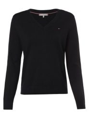 Tommy Hilfiger Sweter Kobiety niebieski, XS. Niebieskie swetry damskie Tommy Hilfiger, xs, bez wzorów, z dzianiny, eleganckie, bez kołnierzyka, bez ramiączek, bez kaptura. Za 489.95 zł.