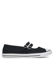 Converse Baleriny Chuck Taylor All Star Dainty Mary Jane A11551C Czarny. Czarne baleriny damskie Converse, bez wzorów, z materiału, retro, bez obcasa. Za 229.99 zł.