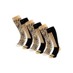 Skarpety narciarskie - Damskie - 6 par - Czarne wielokolorowe. Czarne skarpety damskie POEDERBAAS, bez wzorów, z wełny. W wyprzedaży za 329.62 zł.