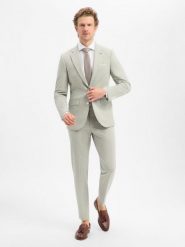 Finshley & Harding London Garnitur - Brixdon/Hoxdon Mężczyźni Slim Fit Sztuczne włókno szary, 56. Szare garnitury męskie Finshley & Harding London, bez wzorów, z włókna, eleganckie. Za 549.95 zł.