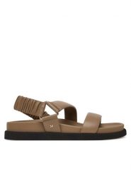 Max Mara Sandały 2614521072600 Beżowy. Brązowe sandały damskie Max Mara, bez wzorów, ze skóry, bez obcasa, na płaskiej podeszwie, bez zapięcia. Za 2,429.00 zł.