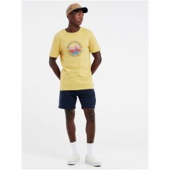 Koszulka męska Protest PRTSHARM t-shirt. Żółte koszulki sportowe męskie Protest, m, bez wzorów, bez kołnierzyka, bez ramiączek, trekkingowe. Za 173.00 zł.