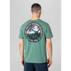 Koszulka męska Pitbull Oceanside. Zielone koszulki sportowe męskie PITBULL, m, bez wzorów, bez kołnierzyka, bez ramiączek, trekkingowe. Za 69.99 zł.