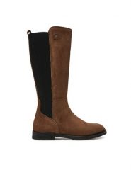 Tommy Hilfiger Kozaki T4A6-34034-1429 Brązowy. Brązowe buty zimowe dziewczęce Tommy Hilfiger, bez wzorów, ze skóry, bez zapięcia. Za 669.99 zł.