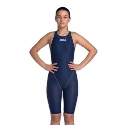 Strój kąpielowy dla dziewczynki Arena Powerskin St Next Ob. Niebieskie stroje kąpielowe dla dziewczynek Arena, bez wzorów, z materiału. Za 401.02 zł.