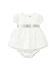 Mayoral Sukienka elegancka 1882 Biały Regular Fit. Białe sukienki dla dziewczynek Mayoral, bez wzorów, z syntetyku, eleganckie, bez ramiączek. Za 189.99 zł.