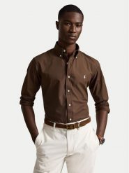 Polo Ralph Lauren Koszula 710929349505 Brązowy jasny Custom Fit. Brązowe koszule męskie Polo Ralph Lauren, m, bez wzorów, z bawełny, bez kołnierzyka, bez ramiączek. Za 543.99 zł.