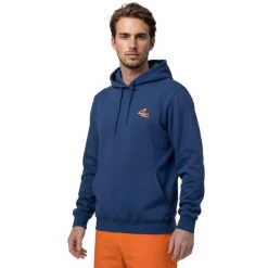 Męska bluza tenisowa z kapturem Siroko Newport Navy. Niebieskie bluzy męskie SIROKO, m, bez wzorów, z materiału, z kapturem. Za 169.00 zł.