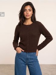 Kardigan z wełną - dark grey jeans. Szare kardigany damskie Sinsay, l, bez wzorów, z jeansu. Za 79.99 zł.