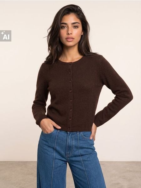 Kardigan z wełną - dark grey jeans. Szare kardigany damskie Sinsay, l, bez wzorów, z jeansu. Za 79.99 zł.