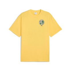 Puma Koszulka Graphics Super 62963955. Żółte koszulki sportowe męskie Puma, m, bez wzorów, z bawełny, bez kołnierzyka, bez ramiączek. Za 97.99 zł.