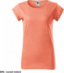 MALFINI Fusion 164 - ADLER - Koszulka damska, 160 g/m, 65% poliester, 35% bawełna, - sunset melanż XL. T-shirty damskie Malfini, m, bez wzorów, z bawełny, bez kołnierzyka. Za 16.74 zł.