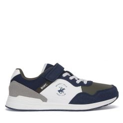 Sneakersy Beverly Hills Polo Club. Niebieskie półbuty chłopięce Beverly Hills Polo Club, bez wzorów, bez zapięcia. Za 149.99 zł.