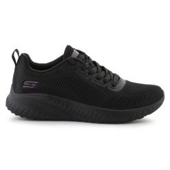 Buty Skechers Bobs Squad Chaos Face Off 117209-BBK czarne. Czarne obuwie sportowe damskie bez wzorów. Za 408.30 zł.