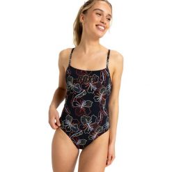 Jednoczęściowy strój kąpielowy dla Kobiety ROXY ACTIVE. Szare kostiumy jednoczęściowe damskie Roxy, m, bez wzorów, z elastanu. Za 269.99 zł.