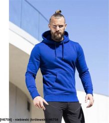 Ardon ARDON RIVARY - Męska bluza kangurek elastyczny śćiągacz pa i rękawy 65 % bawełna, 35 % poliester, 320 g/m2 - niebieski (królewski) H6704 M. Niebieskie bluzy męskie Ardon, m, bez wzorów, z bawełny, bez kaptura. Za 127.15 zł.