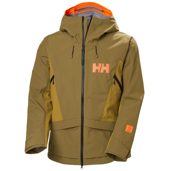 Kurtka narciarska Helly Hansen Sogn Tinden. Brązowe kurtki męskie Helly Hansen, l, z aplikacjami, z materiału, bez kaptura, narciarskie. Za 1,628.50 zł.