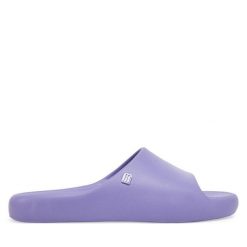 Klapki Melissa. Fioletowe klapki damskie Melissa, bez wzorów, bez obcasa. Za 189.99 zł.