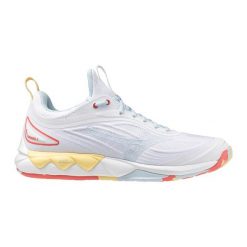 Damskie buty halowe Mizuno Wave Luminous. Białe obuwie sportowe damskie Mizuno, bez wzorów, do siatkówki, mizuno wave. W wyprzedaży za 608.80 zł.